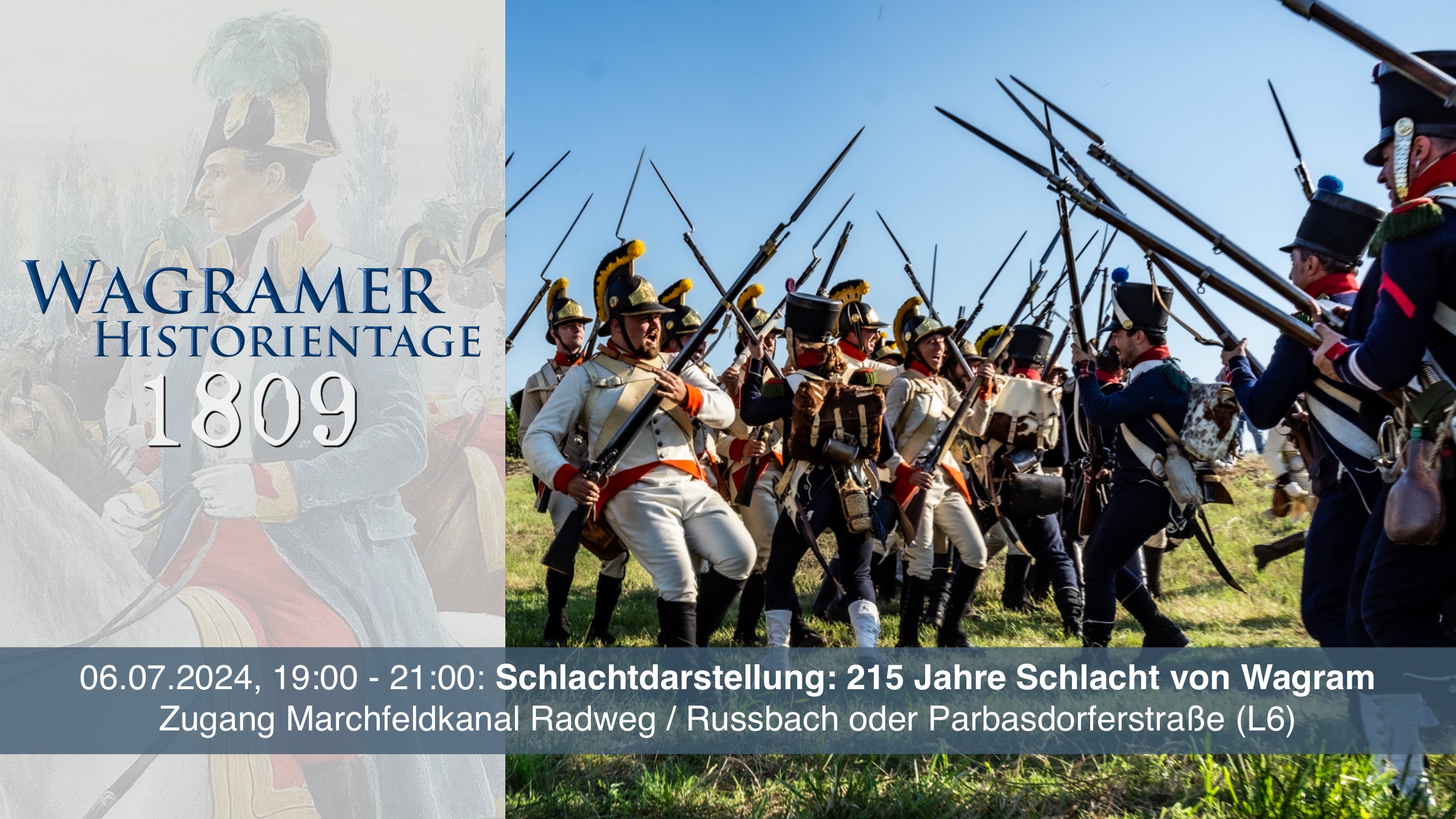 Schlachtnachstellung 215 Jahre Schlacht von Wagram, Foto: © Infanterieregiment Nr. 3