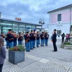 Eröffnung der Langen Nacht der Museen am Bahnhof mit dem Blasorchester der Musikschule Deutsch-Wagram