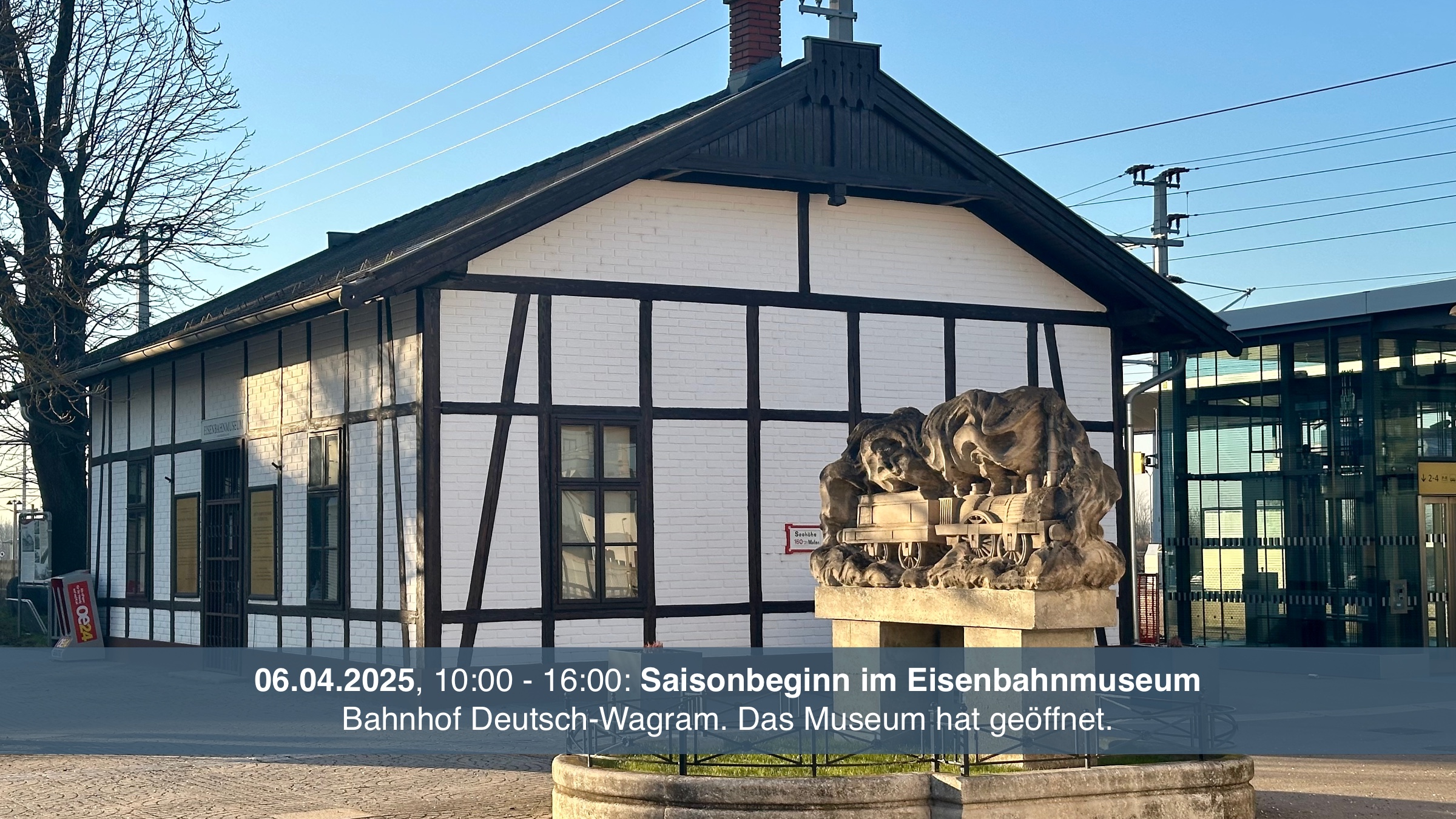 Saisonbeginn im Eisenbahnmuseum Deutsch-Wagram